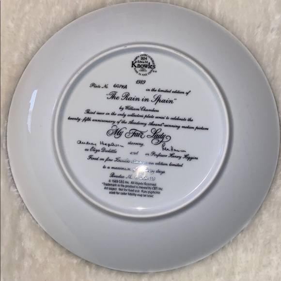 Knowles My Fair  Lady Authentic collectors plate - Picture 4 of 11